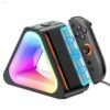 Station de charge RGB pour NINTENDO SWITCH 2, recharge jusqu’à 4 manettes en même temps avec éclairage LED réglable et design compact pour un setup gaming propre.