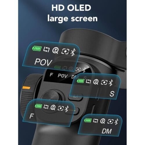 Smart X2 noir stabilisateur de cardan portatif à 3 axes avec tige d'extension pour stabilisateur de cardan de Smartphone