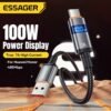 img_6571 Câble Essager USB-C Charge Rapide 100W avec Écran LED – USB-A vers Type-C 7A Fast Charging