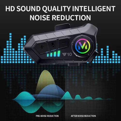Y10 Bluetooth moto Interphone casque casques sans fil IPX6 étanche réduction du bruit haut-parleur Kit pour l'équitation
