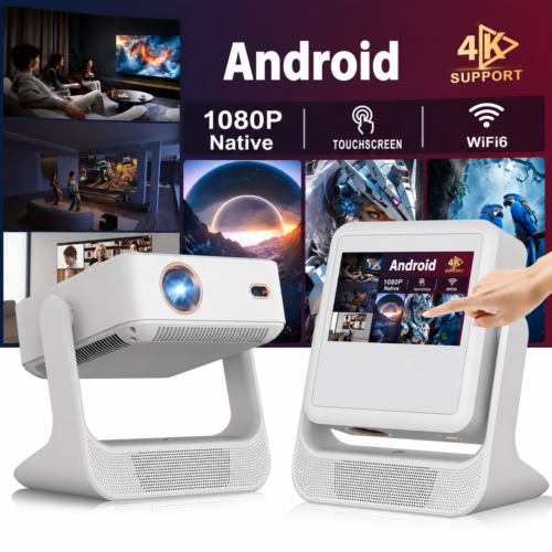 20c408dd-46fe-4bd7-8940-961da92ab36d-2 Projecteur Intelligent 2-en-1 Android 4K – Écran Tactile Rotatif avec Auto Focus & WiFi
