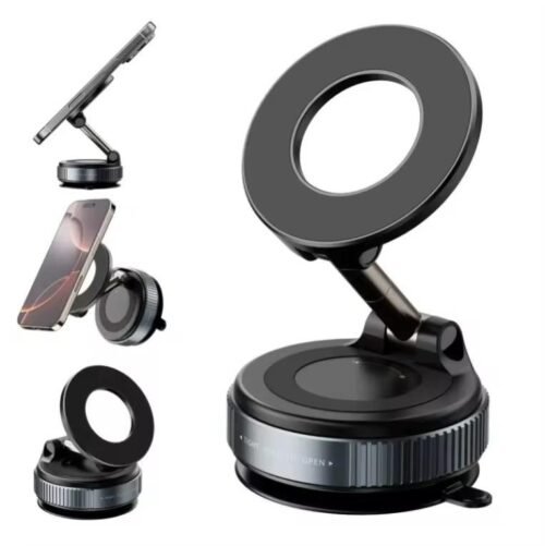 Support de téléphone magnétique sous vide pliable