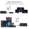 Microphone portable sans fil, 2 canaux, fréquence fixe UHF