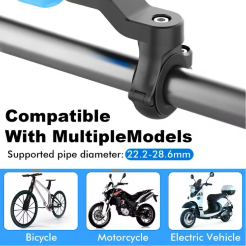 Support de téléphone pour moto, amortisseur de chocs et vibrations auto-verrouillage,