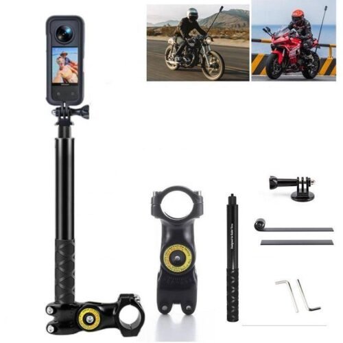 Support de caméra pour guidon de moto et vélo