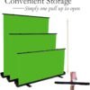 Green Screen panneau Chroma Key pliable de 2 m x 2 m pour toile de fond avec cadre à coussin d'air autobloquant