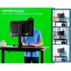 Green Screen panneau Chroma Key pliable de 2 m x 2 m pour toile de fond avec cadre à coussin d'air autobloquant