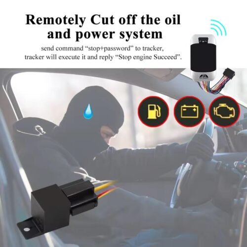 traceur pour voiture, localisateur LBS, coupure de puissance/carburant, moniteur de suivi d'alarme de voiture,