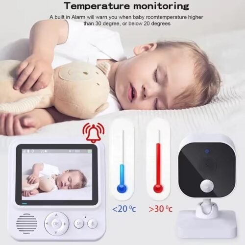 Surveillance caméra bébé intelligente Protection de sécurité Audio bidirectionnel Vision nocturne Babysitte