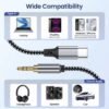 adaptateur Audio Type C à 3.5Mm Jack AUX pour téléphone /voiture/casque HIFI stéréo son connecteur Audio