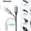 adaptateur Audio Type C à 3.5Mm Jack AUX pour téléphone /voiture/casque HIFI stéréo son connecteur Audio