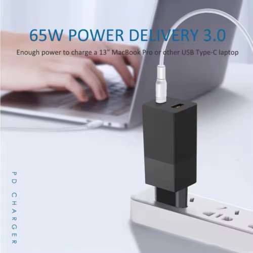 Chargeur rapide 65W à double port
