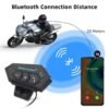 BT-12 Bluetooth moto Interphone casque casques sans fil IPX6 étanche réduction du bruit haut-parleur Kit pour l'équitation