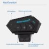 BT-12 Bluetooth moto Interphone casque casques sans fil IPX6 étanche réduction du bruit haut-parleur Kit pour l'équitation