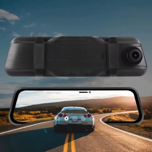 caméra de recul avant et arrière Enregistreur vidéo de conduite à écran tactile 9,66 pouces