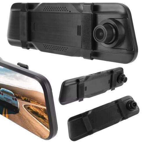caméra de recul avant et arrière Enregistreur vidéo de conduite à écran tactile 9,66 pouces