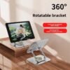 Support de tablette de téléphone en métal de bureau, Rotation à 360