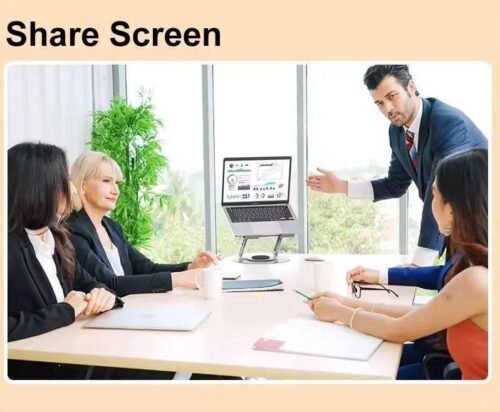 Support de bureau réglable rotatif à 360 degrés en alliage d'aluminium Pour Ordinateur et tablette