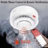 Détecteur de fumée WiFi intelligent alarme sonore 85db