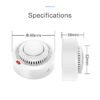 Détecteur de fumée WiFi intelligent alarme sonore 85db