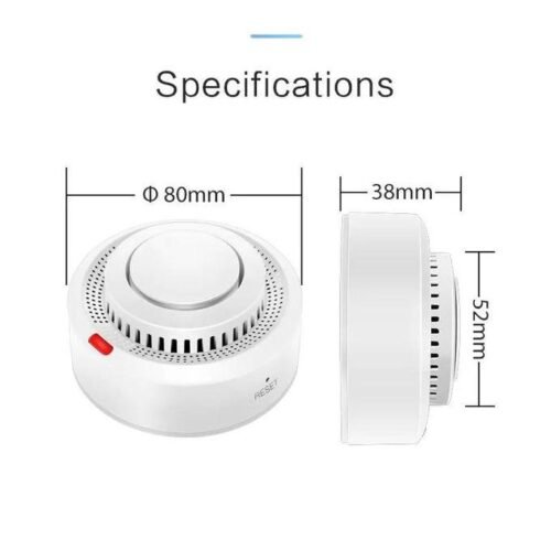 Détecteur de fumée WiFi intelligent alarme sonore 85db