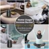 Brûleur d'encens électrique Rechargeable Portable, diffuseur d'arôme arabe Bakhoor,