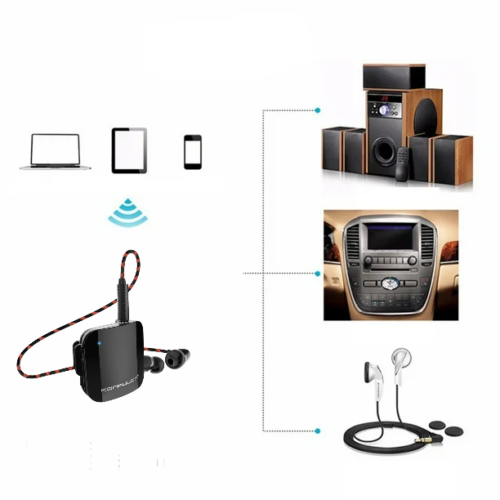 2 in 1 écouteurs et récepteur Bluetooth