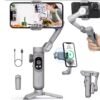 Stabilisateur de cardan portatif intelligent X Pro à 3 axes, charge sans fil, affichage OLED