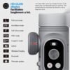 Stabilisateur de cardan portatif intelligent X Pro à 3 axes, charge sans fil, affichage OLED