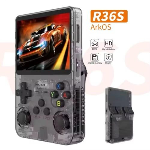 Console de jeu vidéo Portable rétro R36S, système ARKOS, écran IPS de 3.5 pouces