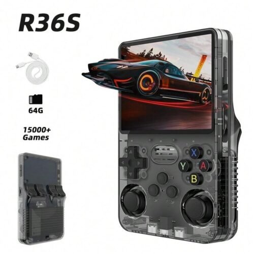 Console de jeu vidéo Portable rétro R36S, système ARKOS, écran IPS de 3.5 pouces