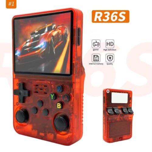Console de jeu vidéo Portable rétro R36S, système ARKOS, écran IPS de 3.5 pouces