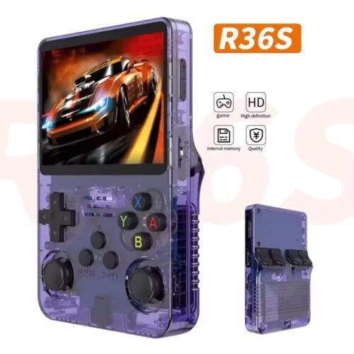 Console de jeu vidéo Portable rétro R36S, système ARKOS, écran IPS de 3.5 pouces