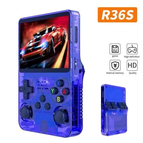 Console de jeu vidéo Portable rétro R36S, système ARKOS, écran IPS de 3.5 pouces