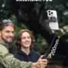 Smart X2 noir stabilisateur de cardan portatif à 3 axes avec tige d'extension pour stabilisateur de cardan de Smartphone