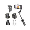 Smart X2 noir stabilisateur de cardan portatif à 3 axes avec tige d'extension pour stabilisateur de cardan de Smartphone