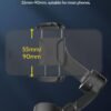 Smart X2 noir stabilisateur de cardan portatif à 3 axes avec tige d'extension pour stabilisateur de cardan de Smartphone