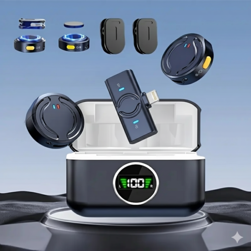 Microphone Q81 sans fil Lightning ios Condensateur Annulation Du Bruit