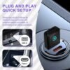 2 en 1 Adaptateur CarPlay et Android Auto sans fil pour téléphone universel