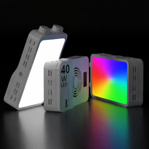 gvc.product.image_.1771890445030.fa8390f7-4cd3-45f6-b4e1-e24b0f39d9c8.png Projecteur LED RGB 40W Lumière Studio Portable avec Batterie Rechargeable