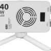 Projecteur LED RGB 40W Lumière Studio Portable avec Batterie Rechargeable