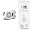 Projecteur LED RGB 40W Lumière Studio Portable avec Batterie Rechargeable