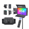 Projecteur LED 800 RGB Lumière Studio Portable avec 2 Batterie Rechargeable