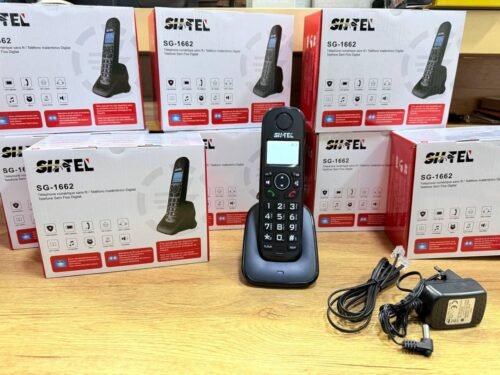 Téléphone sans fil numérique à affichage LCD