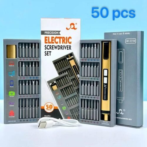 50 en 1, tournevis électrique sans fil rechargeable, moteur sans balais