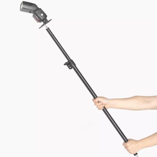 Bras de suspension réglable en aluminium pour trépied pivotant Support de lampe supérieure Extension de sac de sable Barre transversale Tige Soft Box Light