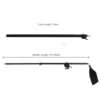 Bras de suspension réglable en aluminium pour trépied pivotant Support de lampe supérieure Extension de sac de sable Barre transversale Tige Soft Box Light