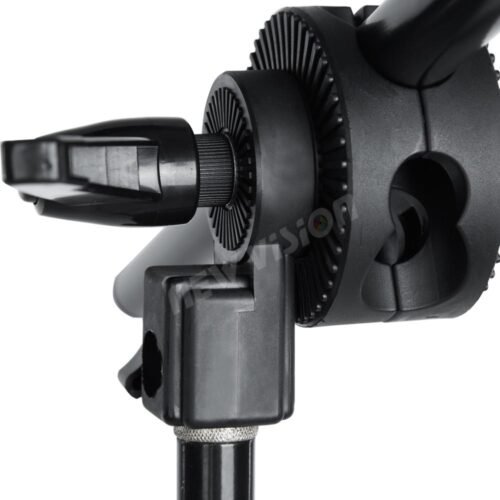 Bras de suspension réglable en aluminium pour trépied pivotant Support de lampe supérieure Extension de sac de sable Barre transversale Tige Soft Box Light