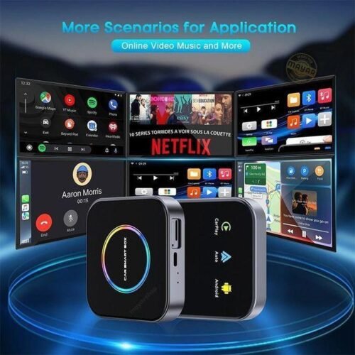 gvc.product.image_.1772467657450.c36c0c8e-6609-4007-8597-d12fd61b2a31.jpeg AI BOX Android 4G avec Emplacement SIM – 4Go RAM +64 Go Stockage – Système CarPlay & Android Auto Sans Fil Intelligent