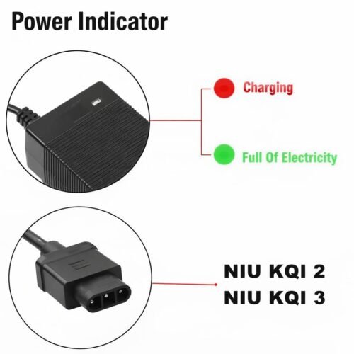 Charger 53.5V 2A for NIU KQI3/KQI3 Pro/KQI3 Max/KQI3 Sport/KQI2/KQI2 Pro Electric Scooter